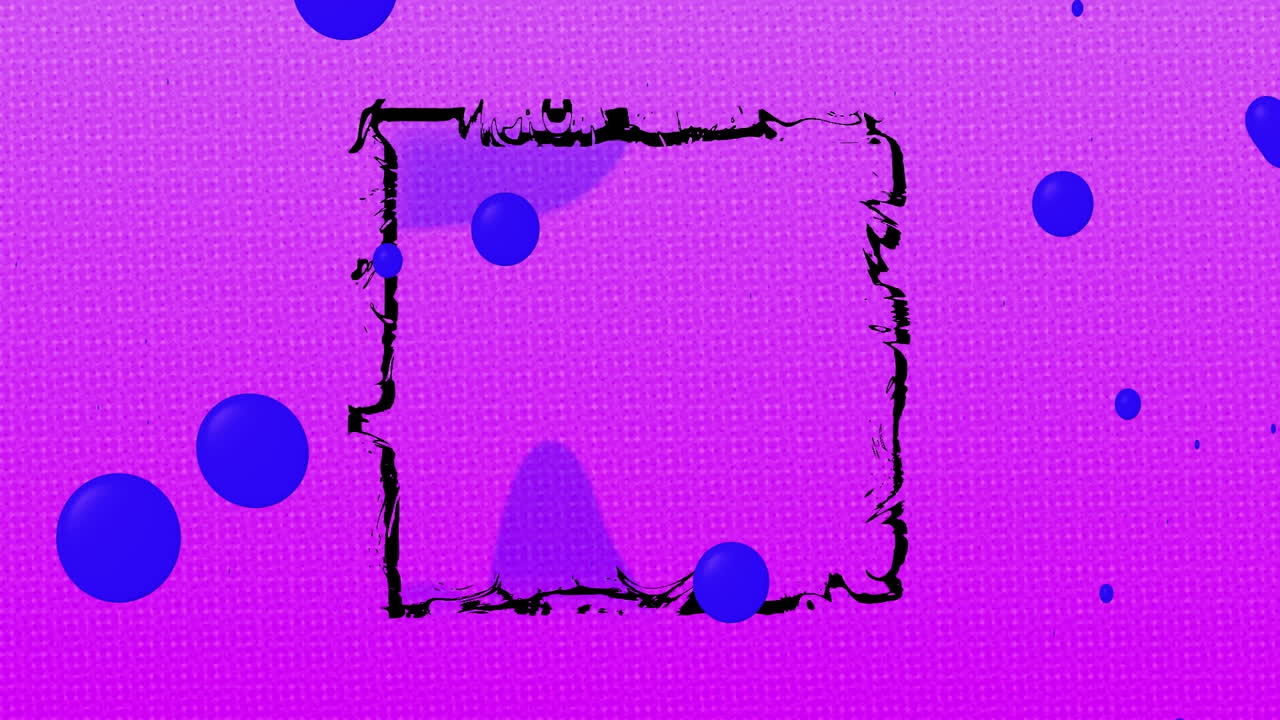 Animation of abstract pattern on seamless loop on pink background