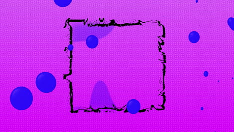 animación de un patrón abstracto en un bucle sin costuras sobre un fondo rosa