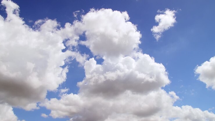 Beautiful white clouds and sky in time lapse