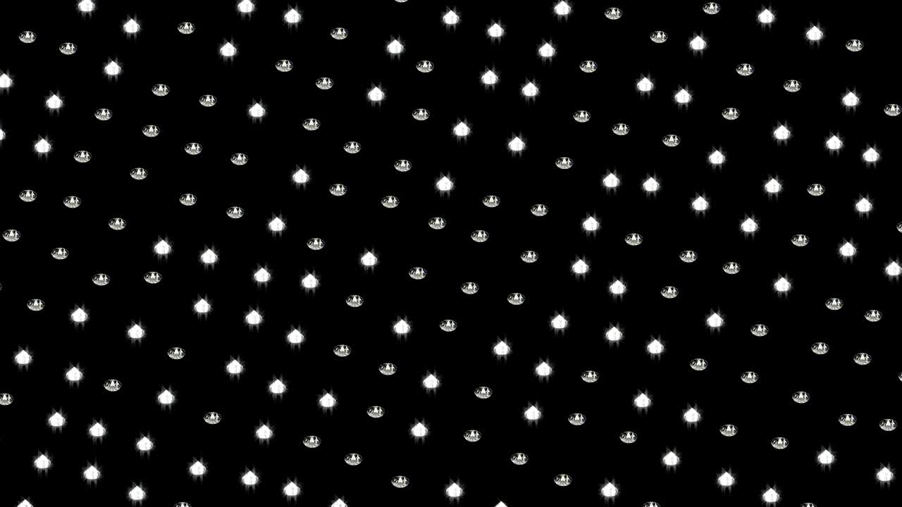 los diamantes giran lujo brillante fondo animación en bucle