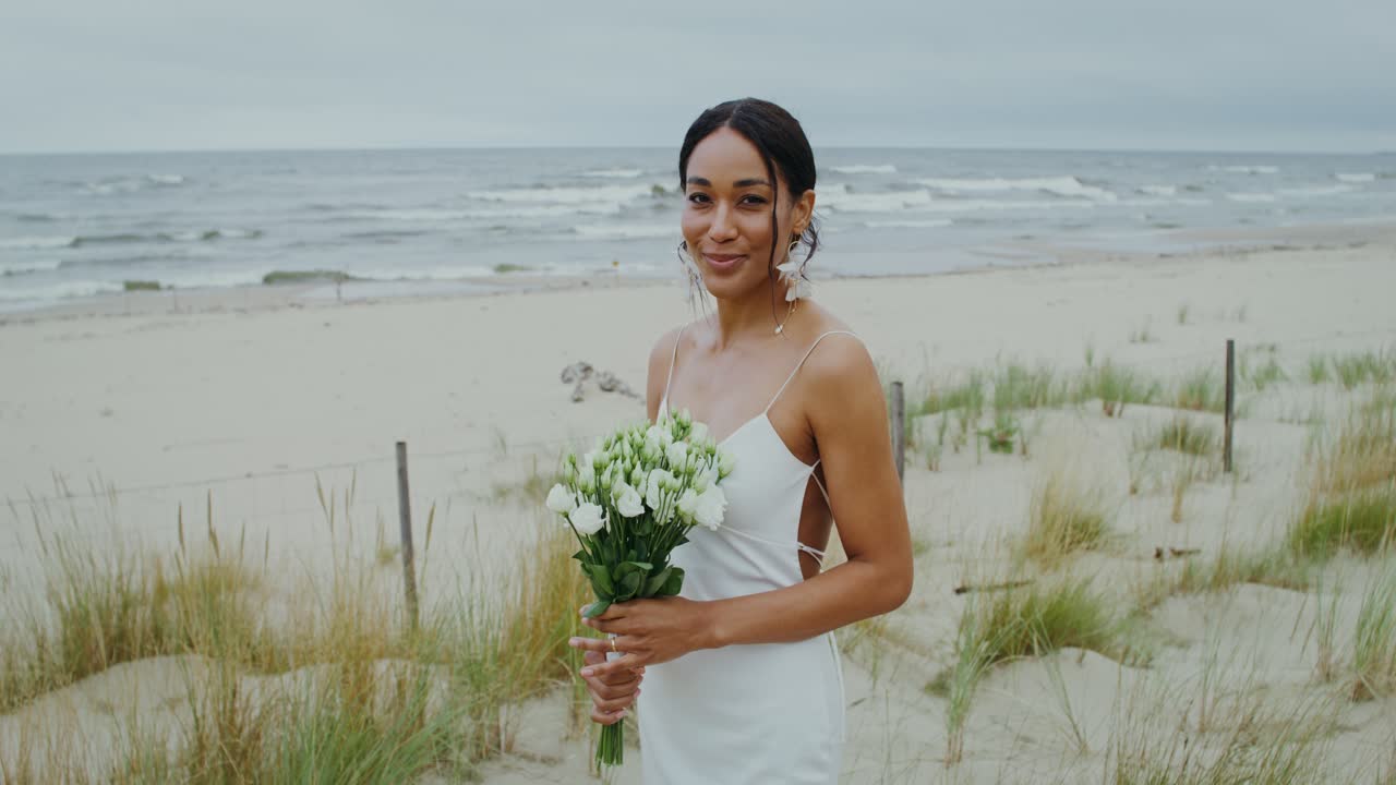 Bride on the Beach