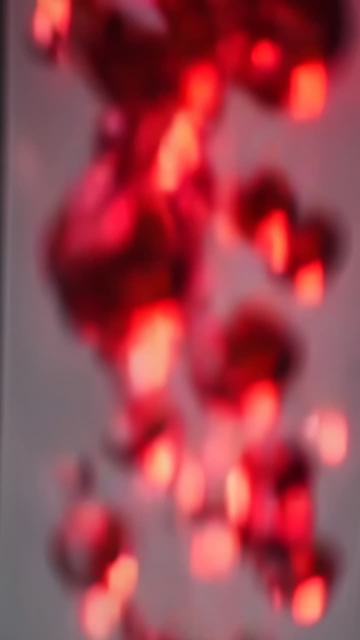 Fondo bokeh rojo abstracto