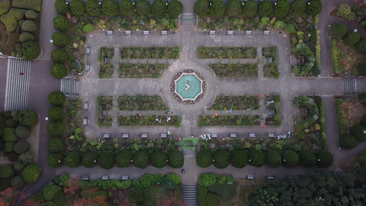 вид с воздуха на линию горизонта в мотомачи, иокогама