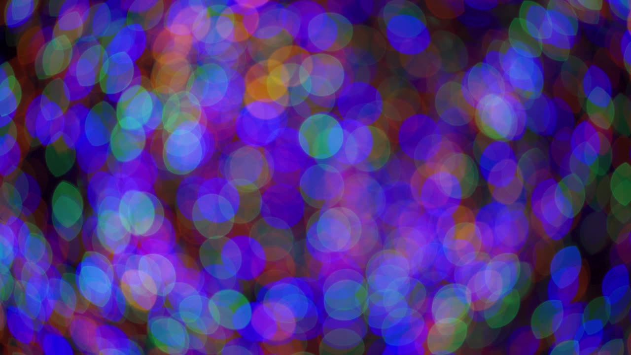 초점이 맞지 않는 보케 조명