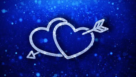 love hearts with arrow