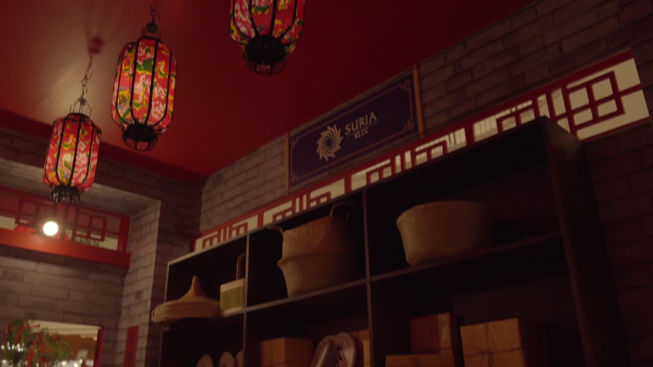 klcc 말레이시아 토끼 년 2023 내부의 전통 중국 쌀 가게 새해