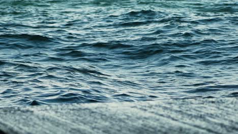 beautiful waves in the sea. background with waving of waterline