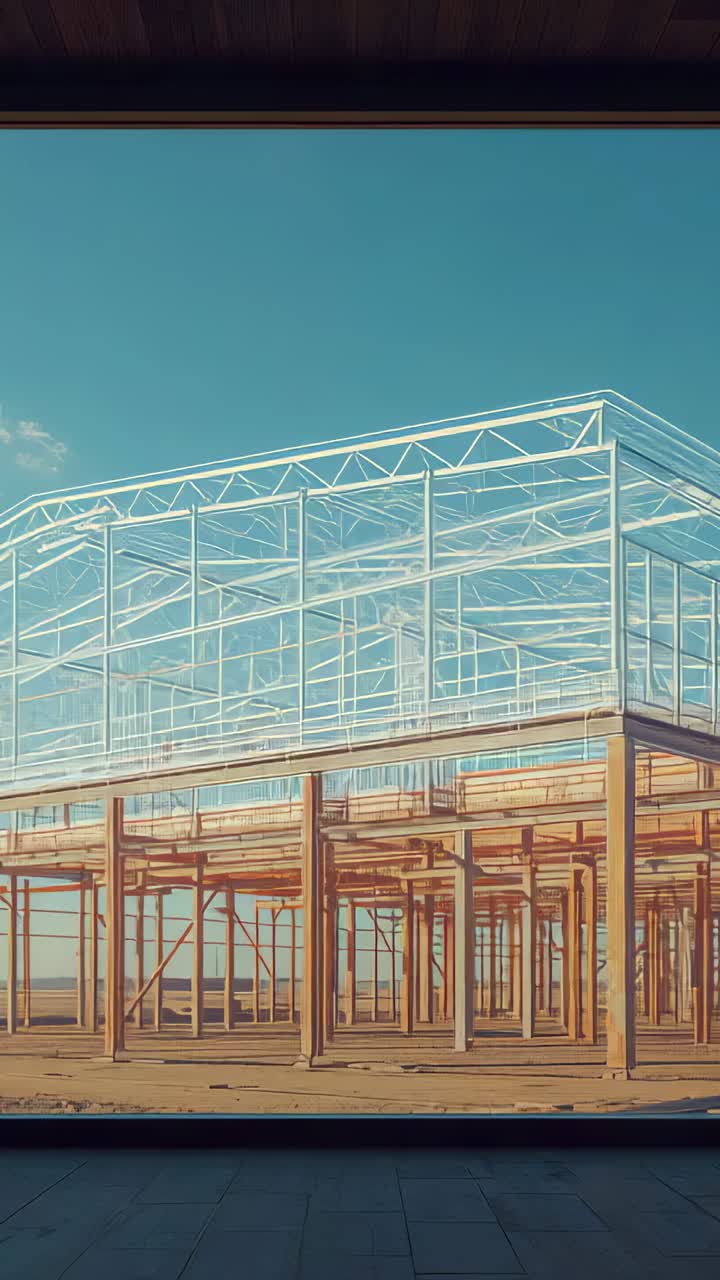 Vertical video: Holding camera framing raised timber via dark frame, showing white shell