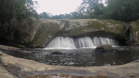 Time-Lapse-of-a-waterfall-in-Brazil-on-a-foggy-day