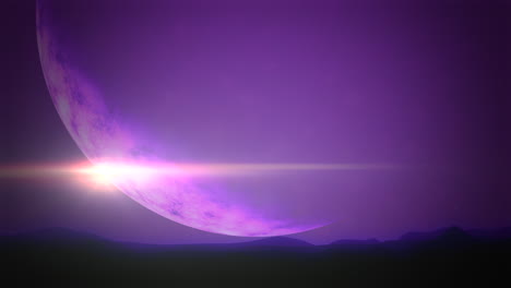 Texto-Del-Día-Espacial-Con-Un-Vibrante-Fondo-Morado-Con-Llamativas-Letras-Blancas.