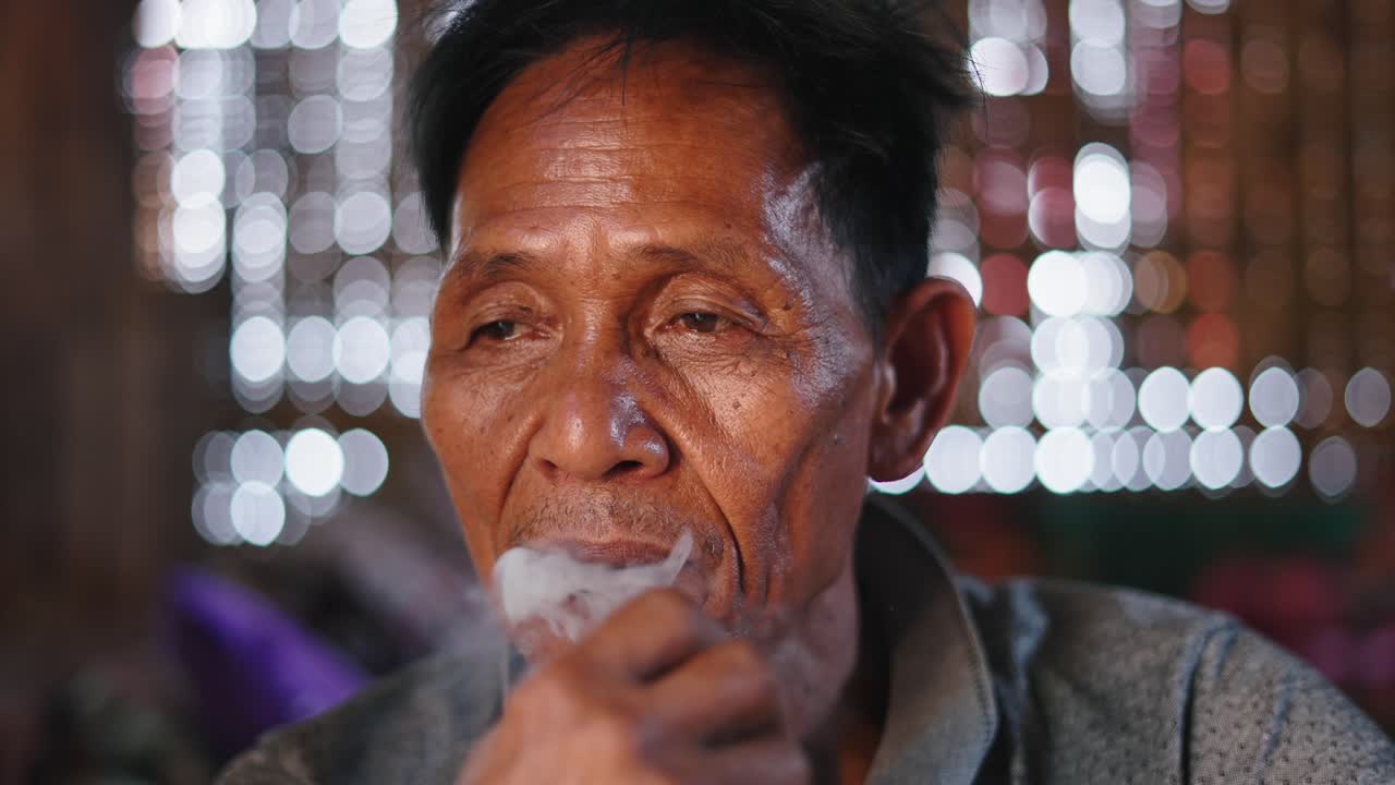 노인 의 근접 초상화