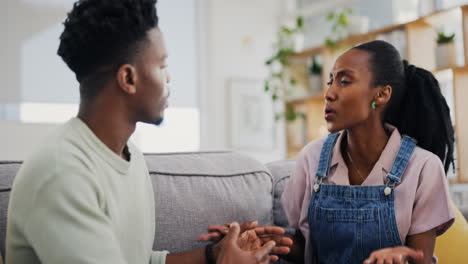 Argument,-black-couple-and-fight