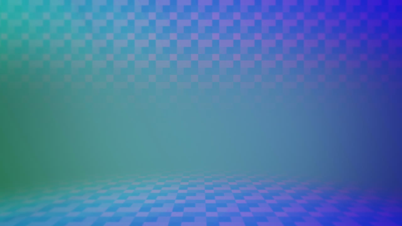 Blue gradient pattern with geometric squares