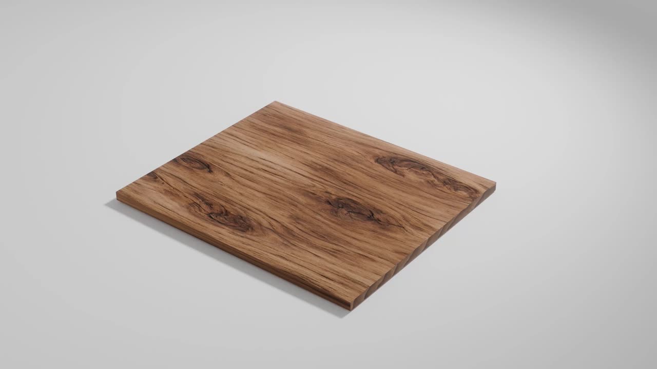 Animation showing an extreme close up of wood fibers in a wooden board