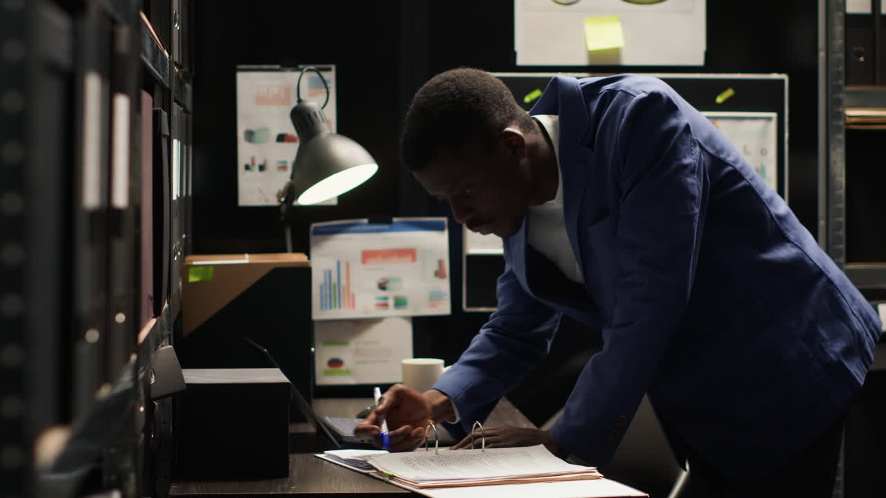 Man working at desk in office