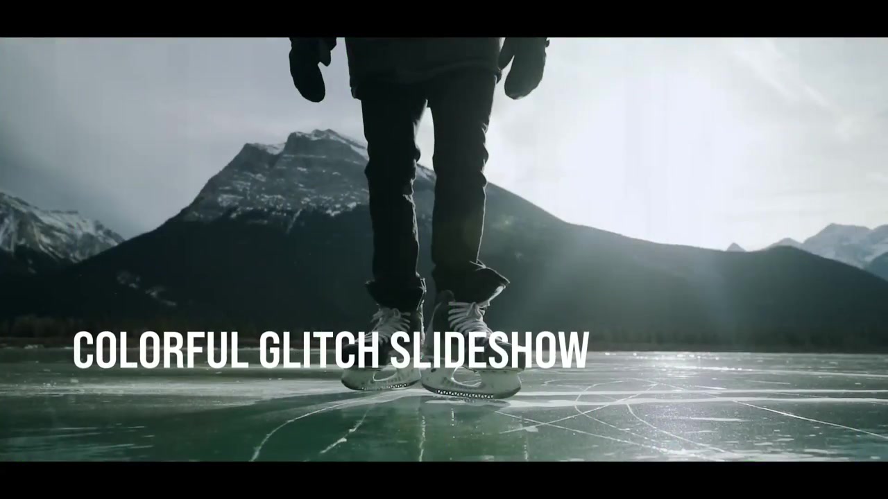 Dynamic Glitch Transition Slideshow Template with Nature and Lifestyle Footage