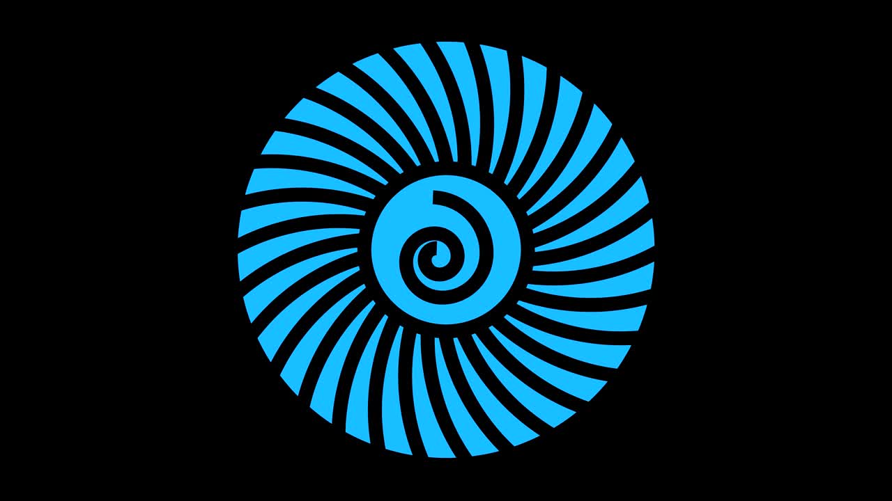 4k 비디오 모델 스트로보스코픽 및 최면 효과, 16:9 비디오 형식