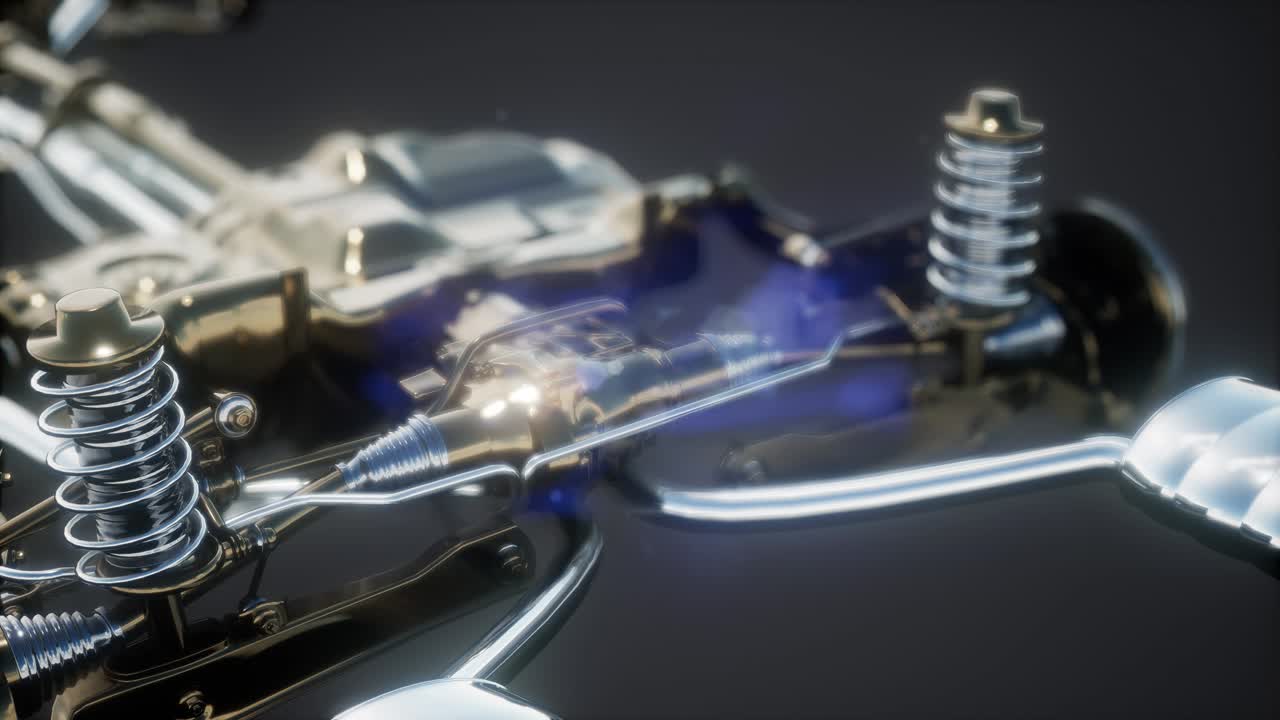 자세한 자동차 엔진 및 다른 부품