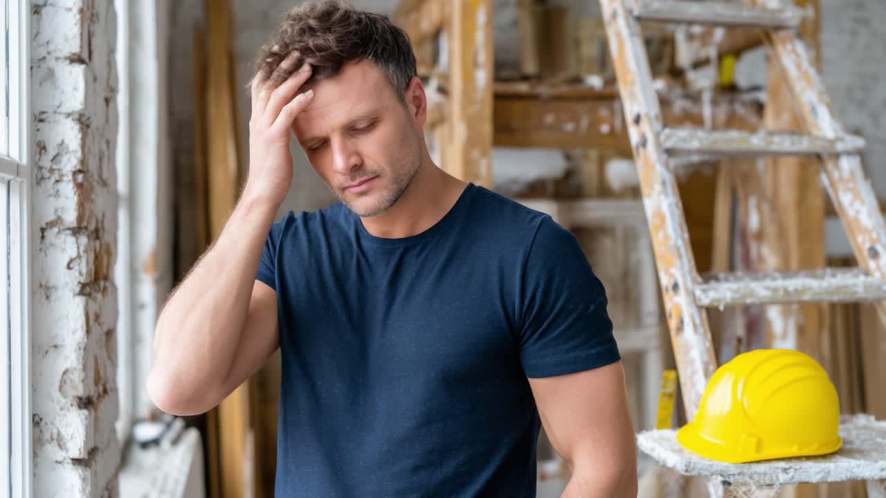 A Young Construction Worker Reflects on Challenges Ahead: From Frustration to Determination in a Renovation Project Setting