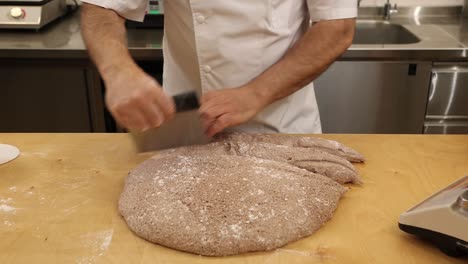 preparación de la masa de pan
