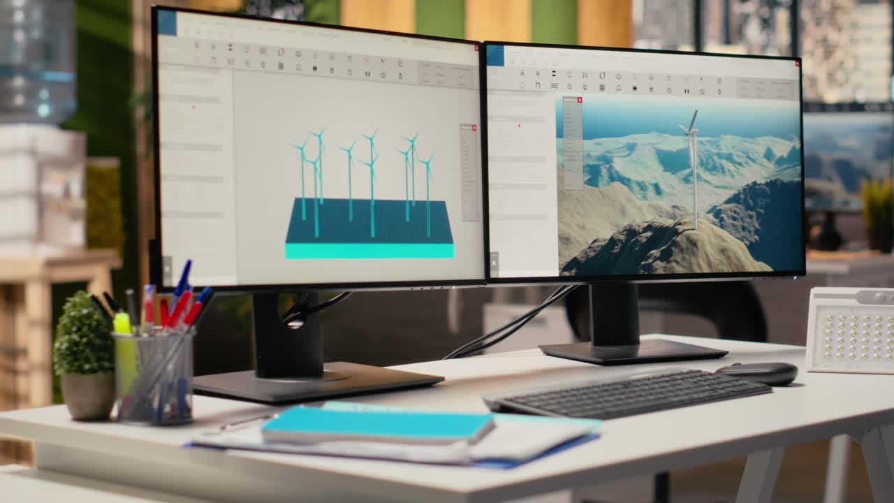 Wind Turbine Cad Design Software Used For Sustainable Energy Research