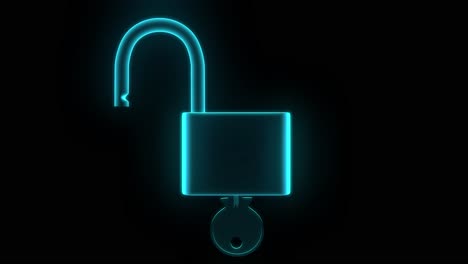 cerradura holograma desbloqueo llave de bloqueo seguridad protección de seguridad hackear contraseña 4k