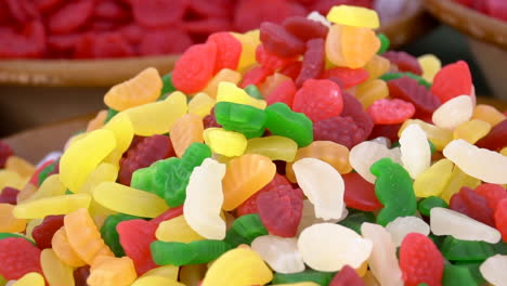 colorful sweets candies for sale on the market