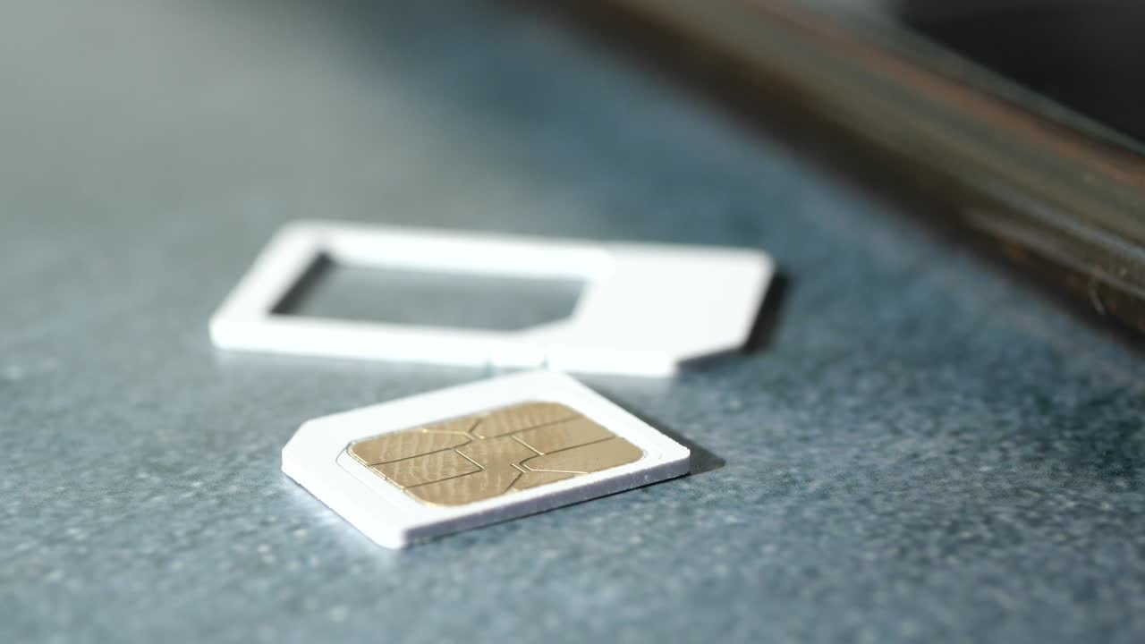SIM Cards on a Surface