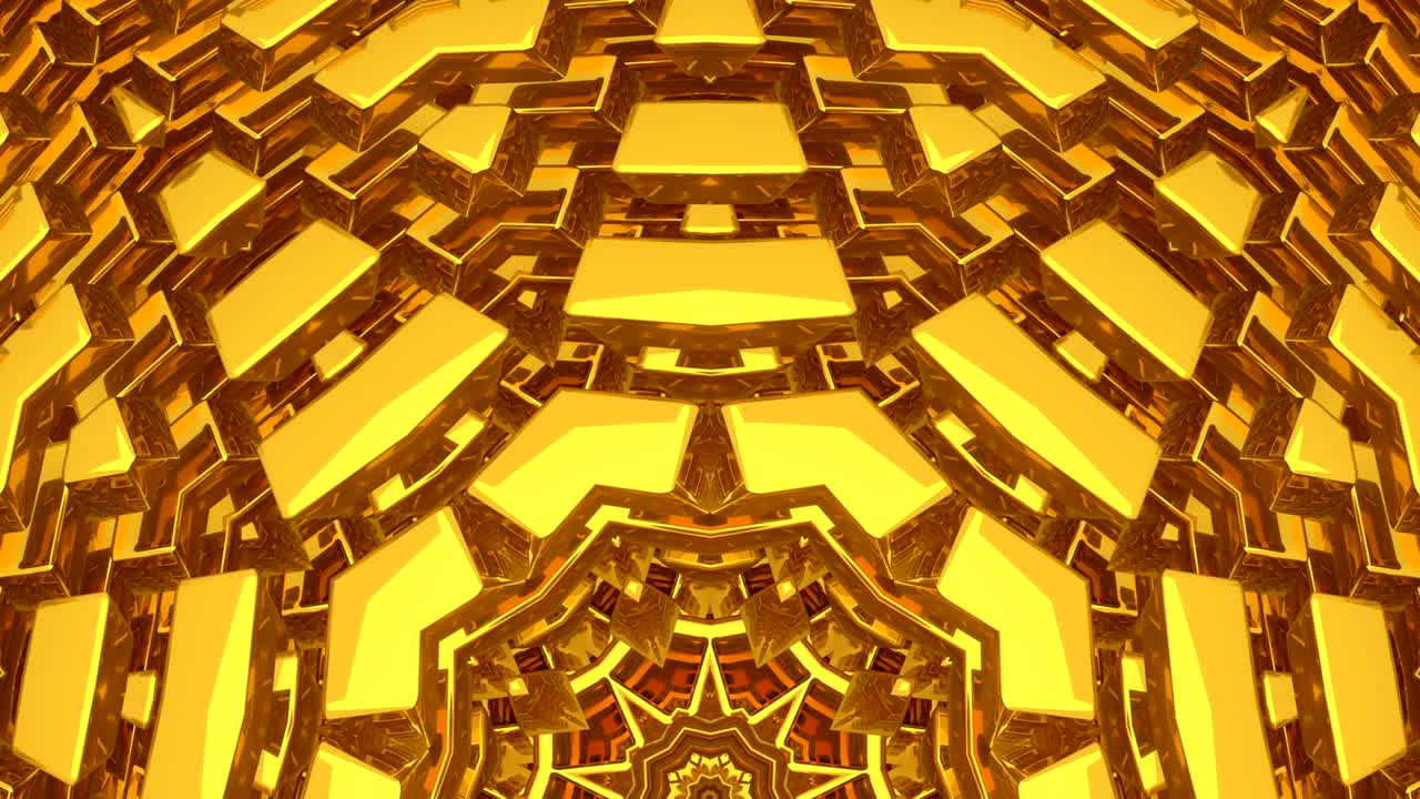 patrones de secuencia de caleidoscopio virtual, ciclo infinito o sin costuras.