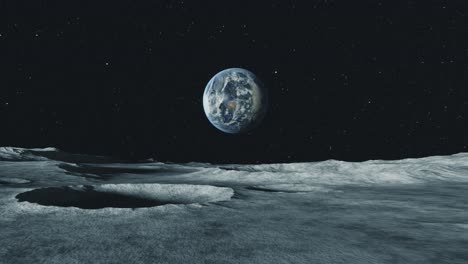 earth from the moon