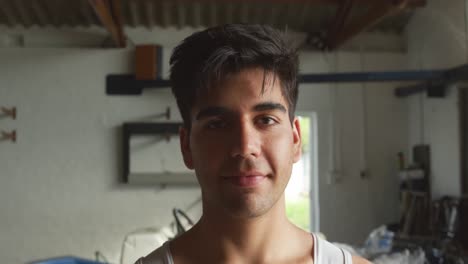 portrait of male rower looking at the camera