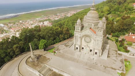 vista aérea de un santuario en portugal