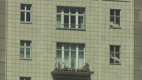 close up of windows of frankfurt gate in berlin, germany