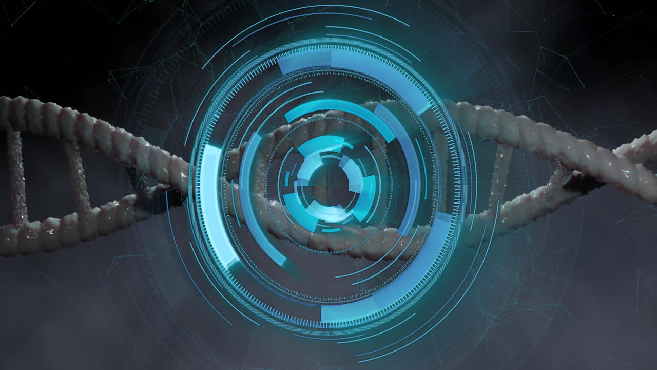 Animation of scope scanning over dna strand