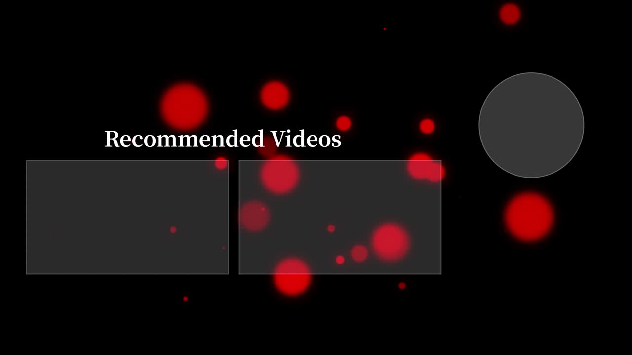 객체 조명 엔드 카드 엔딩 스크린 모션 그래픽