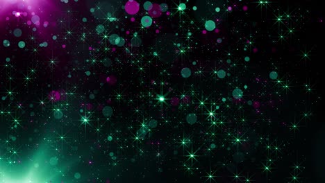 particles green pink event game trailer titles cinematic concert stage background loop