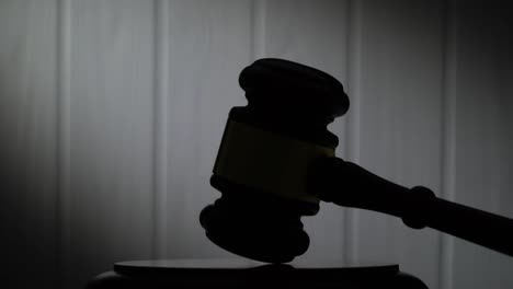 silhouette of a gavel