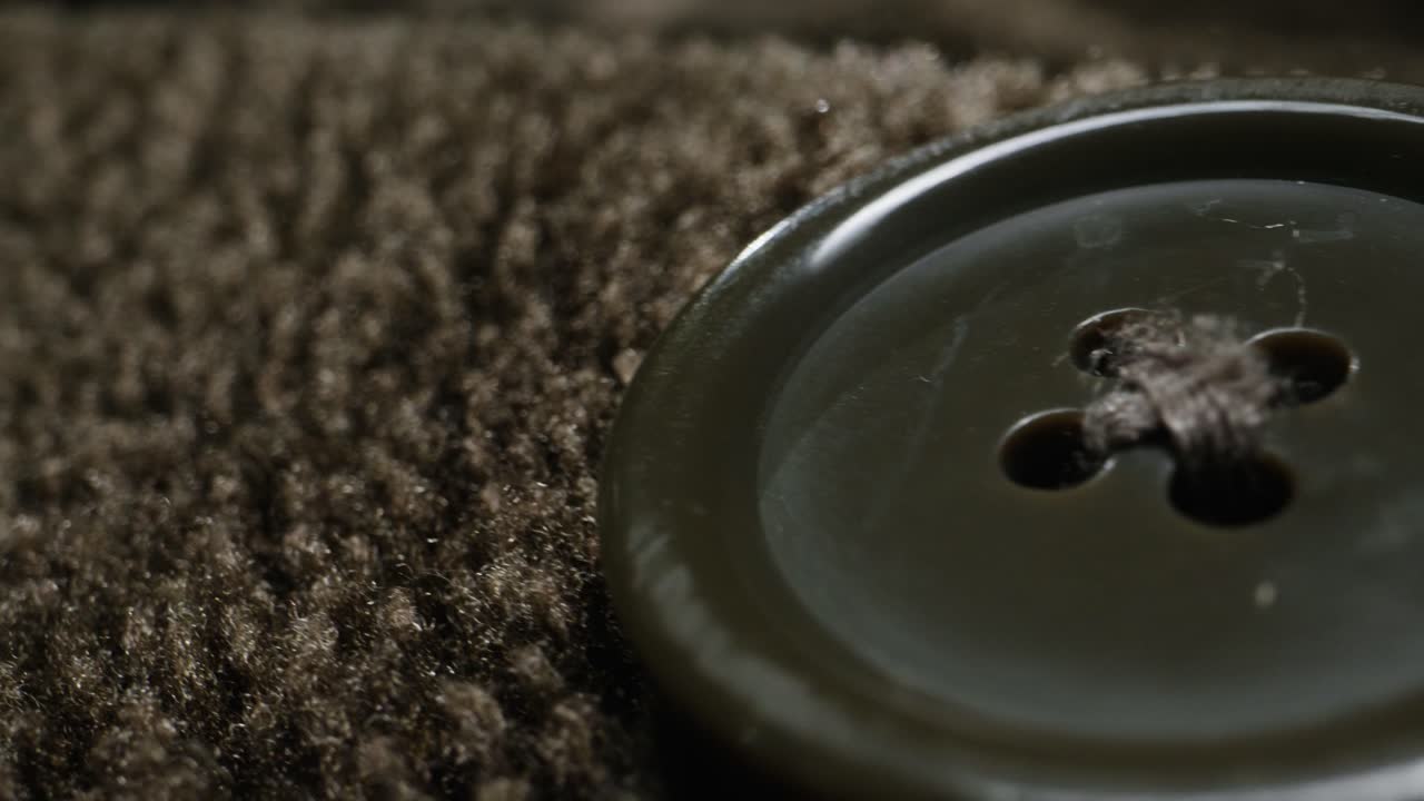 Close-up of a Button and Fabric Texture