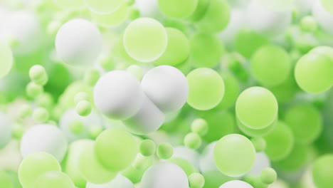 abstract dense particles spheres background, 3d rendering.
