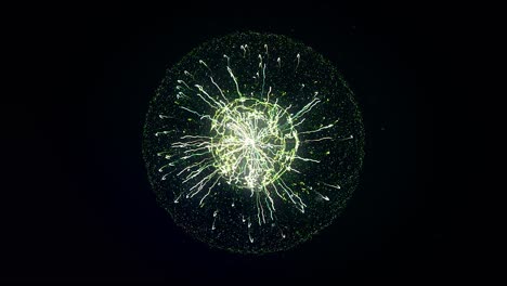 abstract glowing sphere