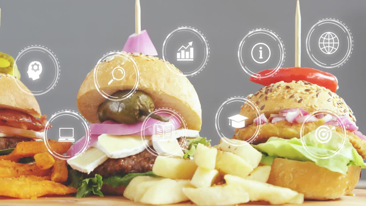 HUD icon appearing, spawning icons while camera panning, revealing three sliders, previewing menu