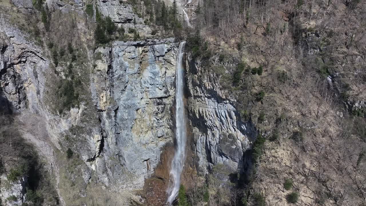 Seerenbachfallene, en skjult perle ved Walensee, Sveits – luftfoto