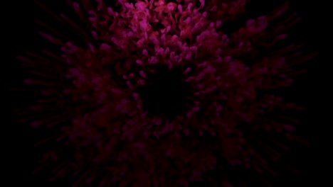 simulación de polvo de pintura de 4k cgi.