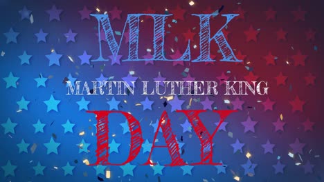 Animation-of-martin-luther-king-day-text-over-confetti-and-stars