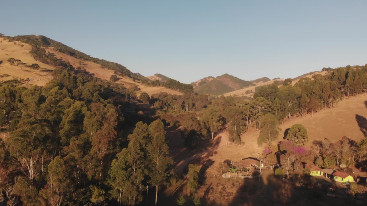 Aerial Flight Along The Paraiba Valley