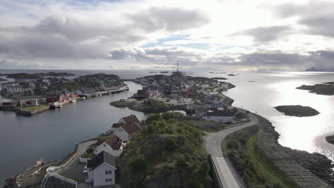 a beautiful fishing village called henningsvaer in lofoten, norway