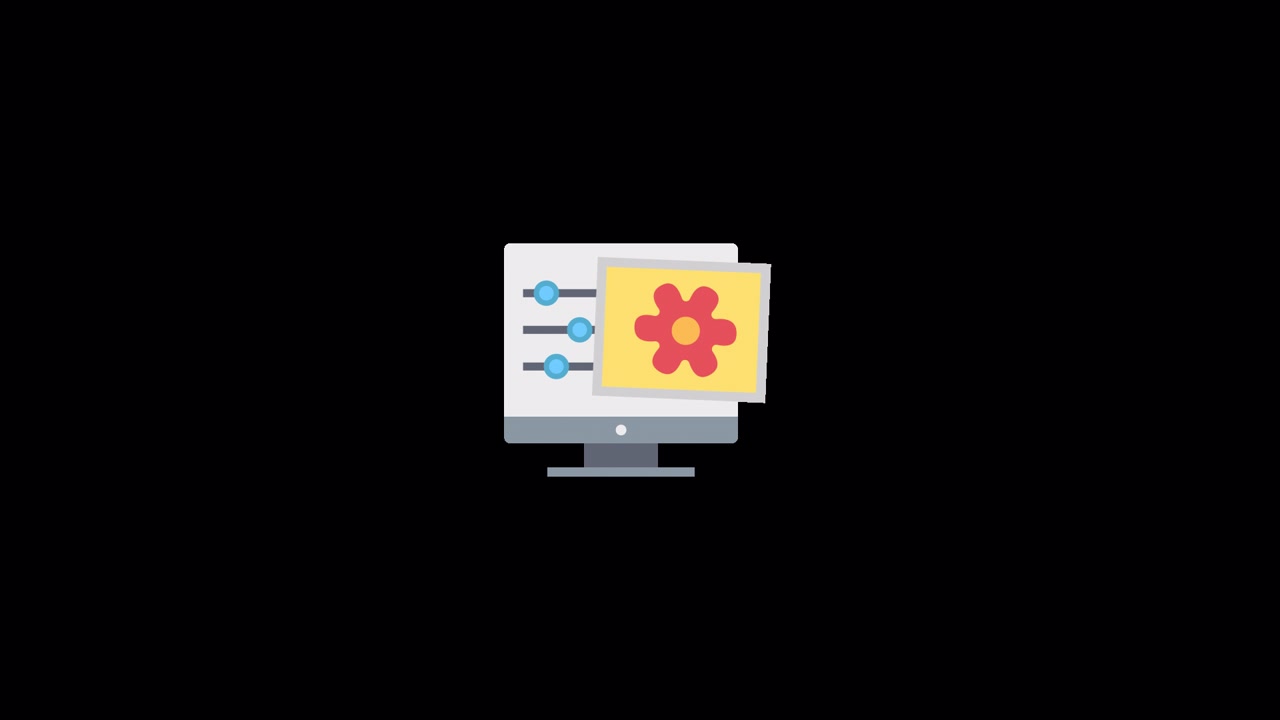 Retouchering ikonanimation