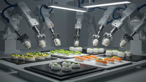 automated sushi preparation: an insight into robotic technology for precision sushi crafting with state-of-the-art machinery and culinary expertise
