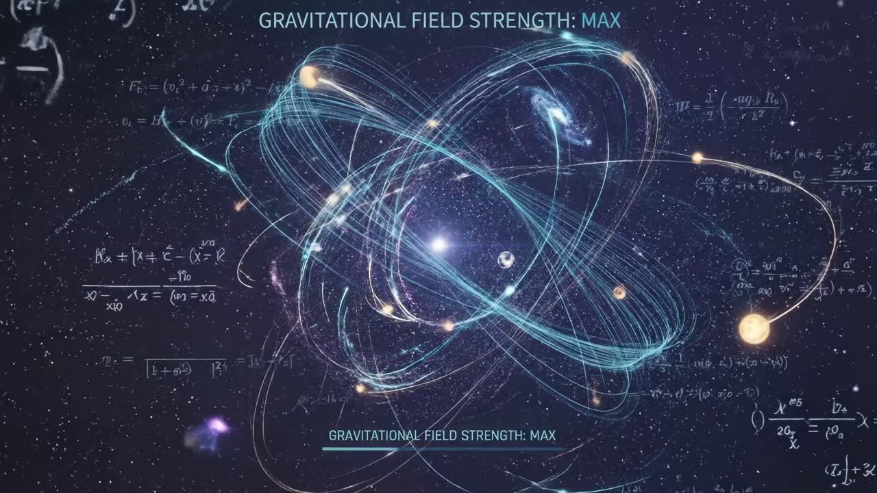 Conceptual Animation of Quantum Physics and Gravitational Fields in Space