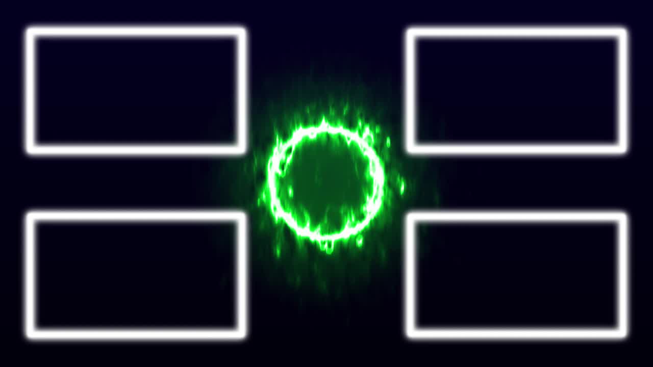 color llama tarjeta de finalización pantalla de finalización gráficos de movimiento